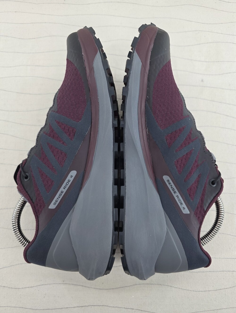 Salomon Womens Sense Ride 4 Mulberry Gray Trail Running Hiking Shoes 413053 Sz 8 - Picture 7 of 10